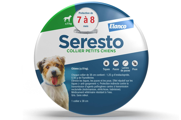 Collier Antiparasitaire pour chien en voyage