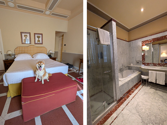 Hotel Bagni di Pisa avec son chien