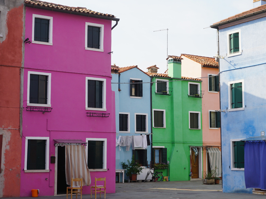Les maisons colorées de Burano